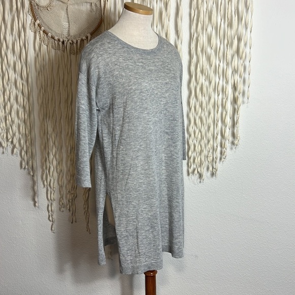 Eileen Fisher Gray Linen Blend Tunic Sweater Size XXS - Picture 4 of 6